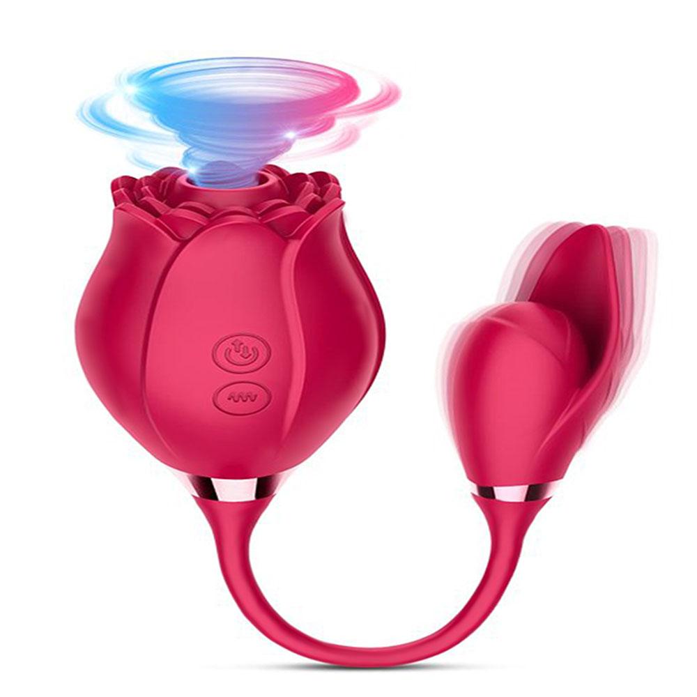  Silicone Sex Toys Clitoris Stimulator Women's Rose Vibrators Sucking Vibrator For Women
