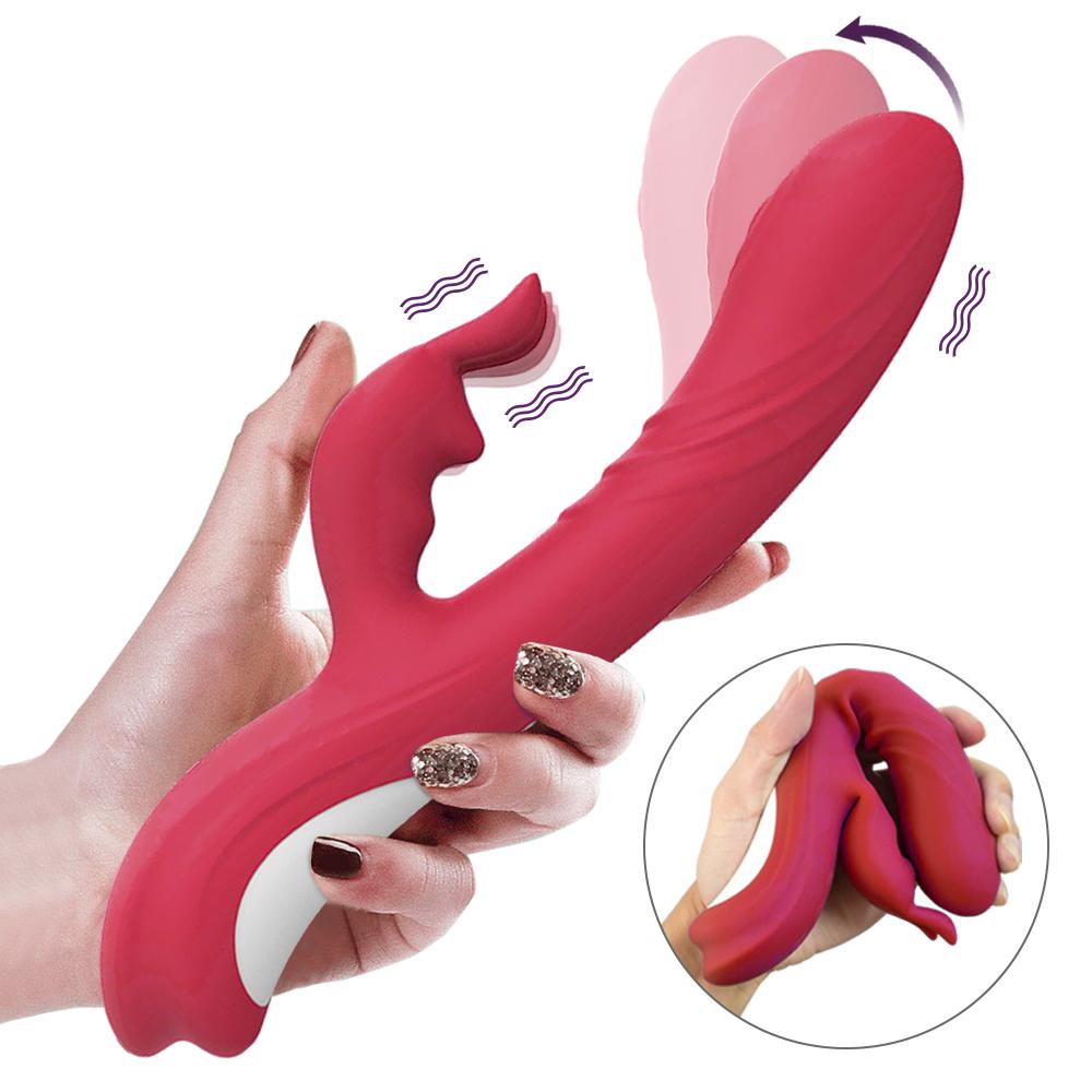 Wholesale Drop-shipping Silicone Vibrating Sex Toy Women's Rabbit G Spot Vibrators Dildo Sex Toys Adult For Women