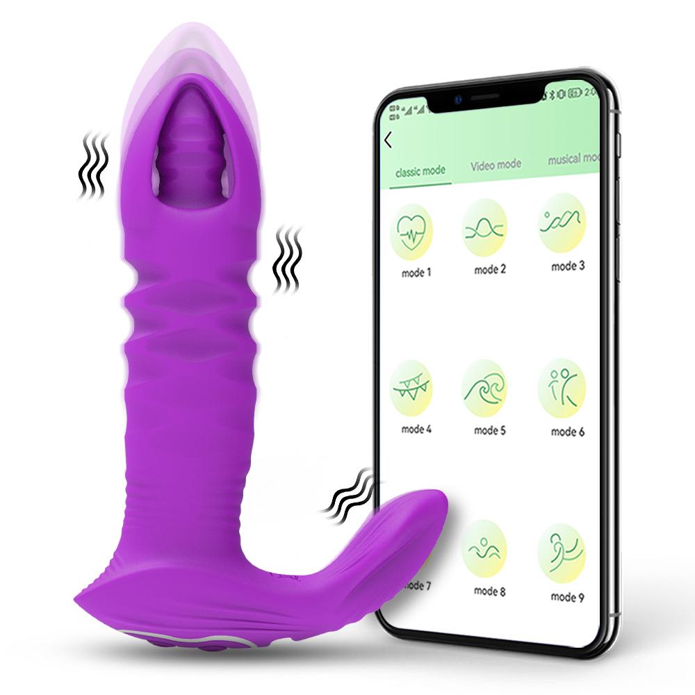 App Control Prostate Massager Anal Vibrator Perineum And Prostate Vibrating Stimulate Anal Plug Sex Toy For Couple