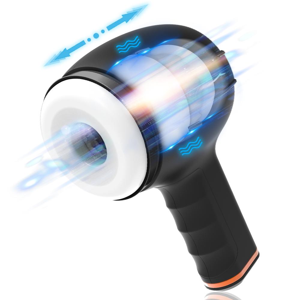 Electric Masturbator Cup Male Masturbator Automatic Suction Rotation Hand-free Silicone Ejaculation Training Cup