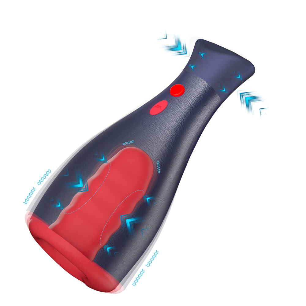  Inflatable Male Masturbation Cup Penis Massage Mouthpiece Pressing Stroker Vibrator Masturbator Machine Toy