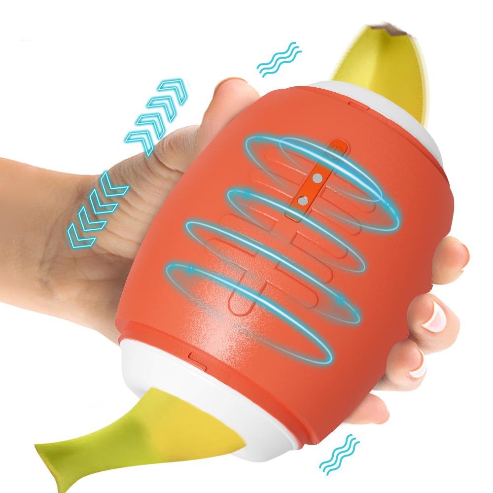 Manual Masturbation Cup Men's Masturbation Telescopic Rotating Stimulation F-spot Adult Products