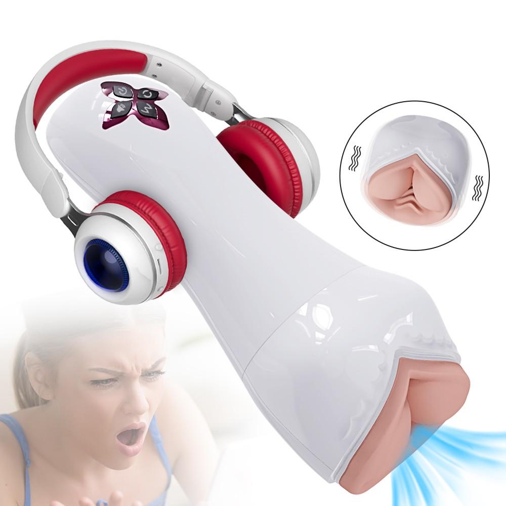 Usa Warehouse Male Masturbation Vibration Telescopic Sucking Penis Cum Orgasm Masturbation Cup