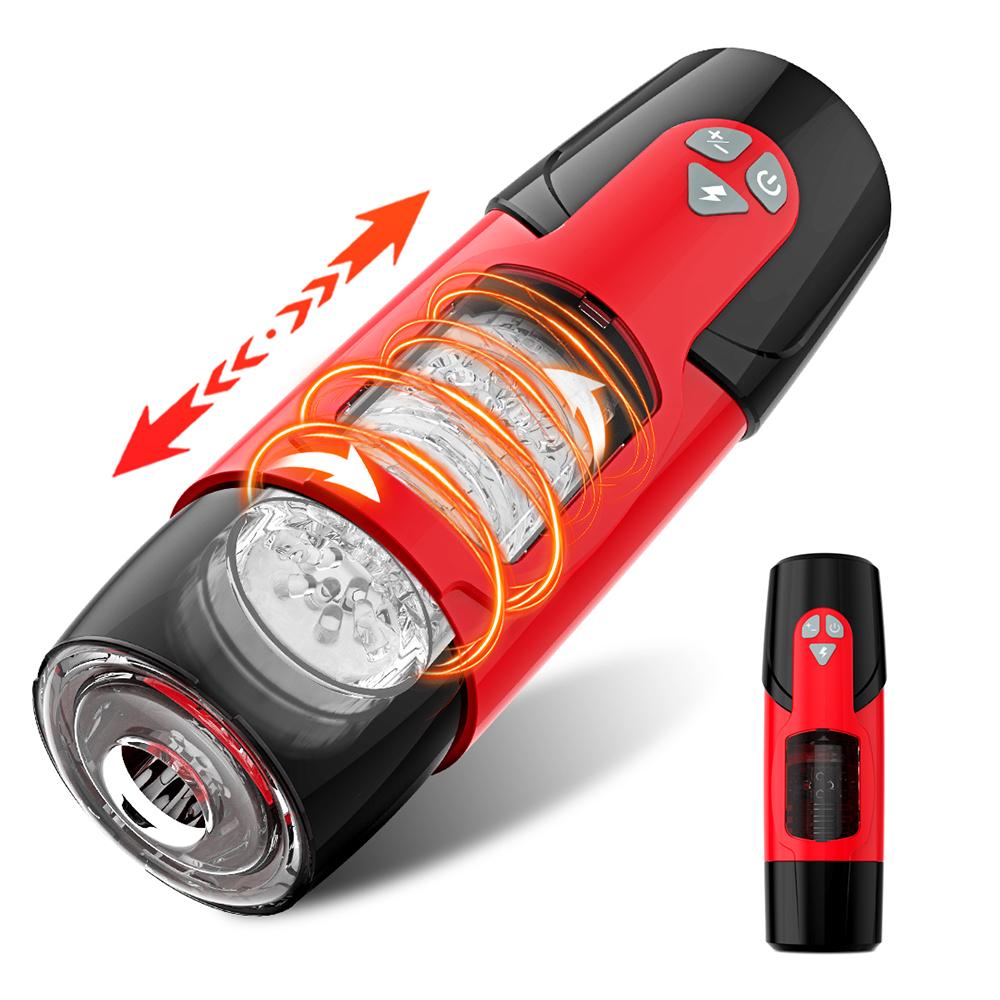 Hot Selling Thrusting Male Masturbator Cup Silicone Vagina Masturbation Sex Toys For Adult Man Telescopic Rotation Masturbation