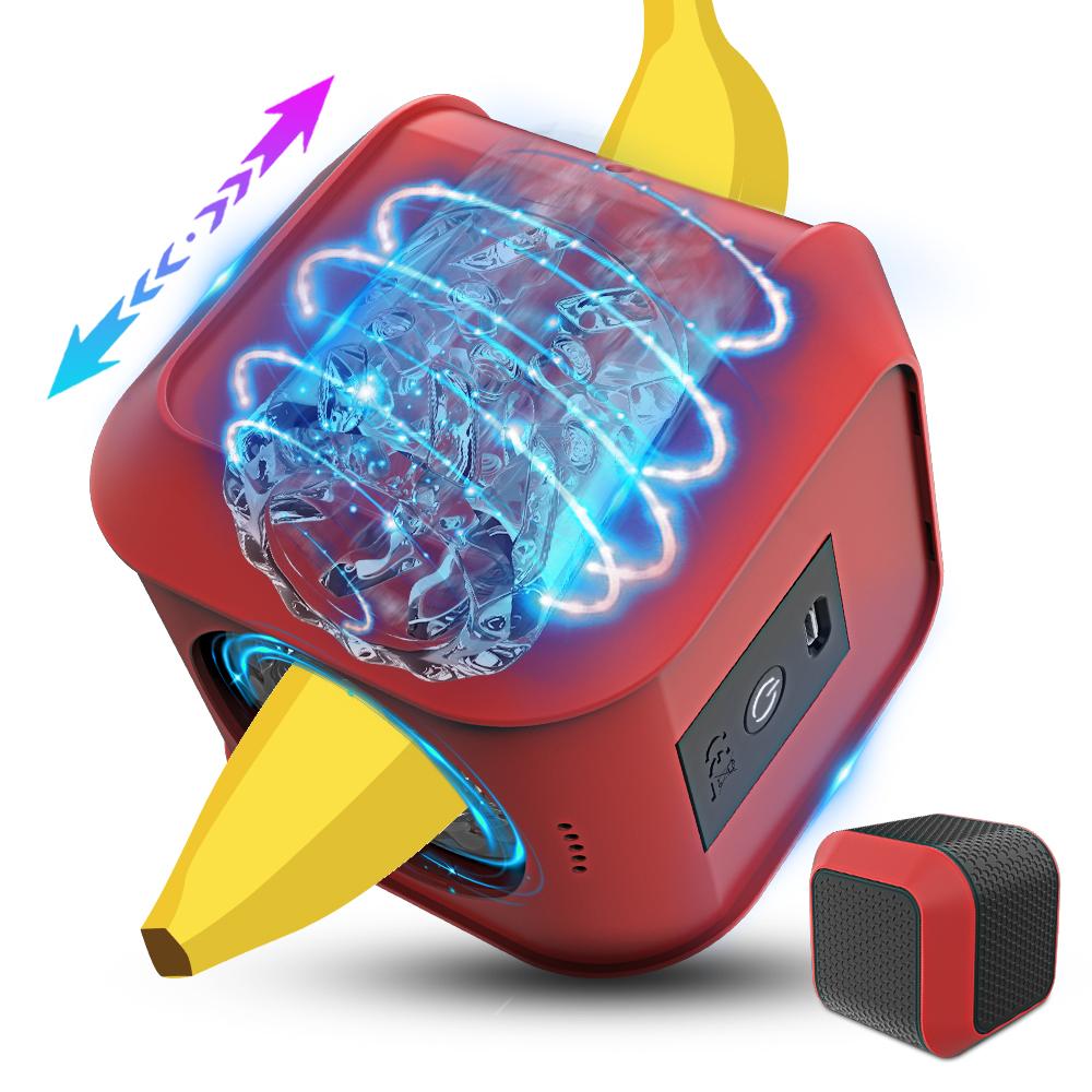Removable Liner Type-c Chargeable Telescopic Rotating Magic Cube Masturbation Cup For Men