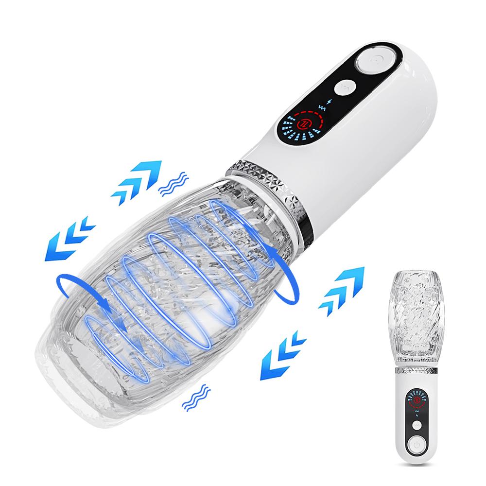 Hot Selling Automatic Thrusting Male Masturbator Cup Telescopic Rotation Silicone Vagina Masturbation Sex Toys For Man