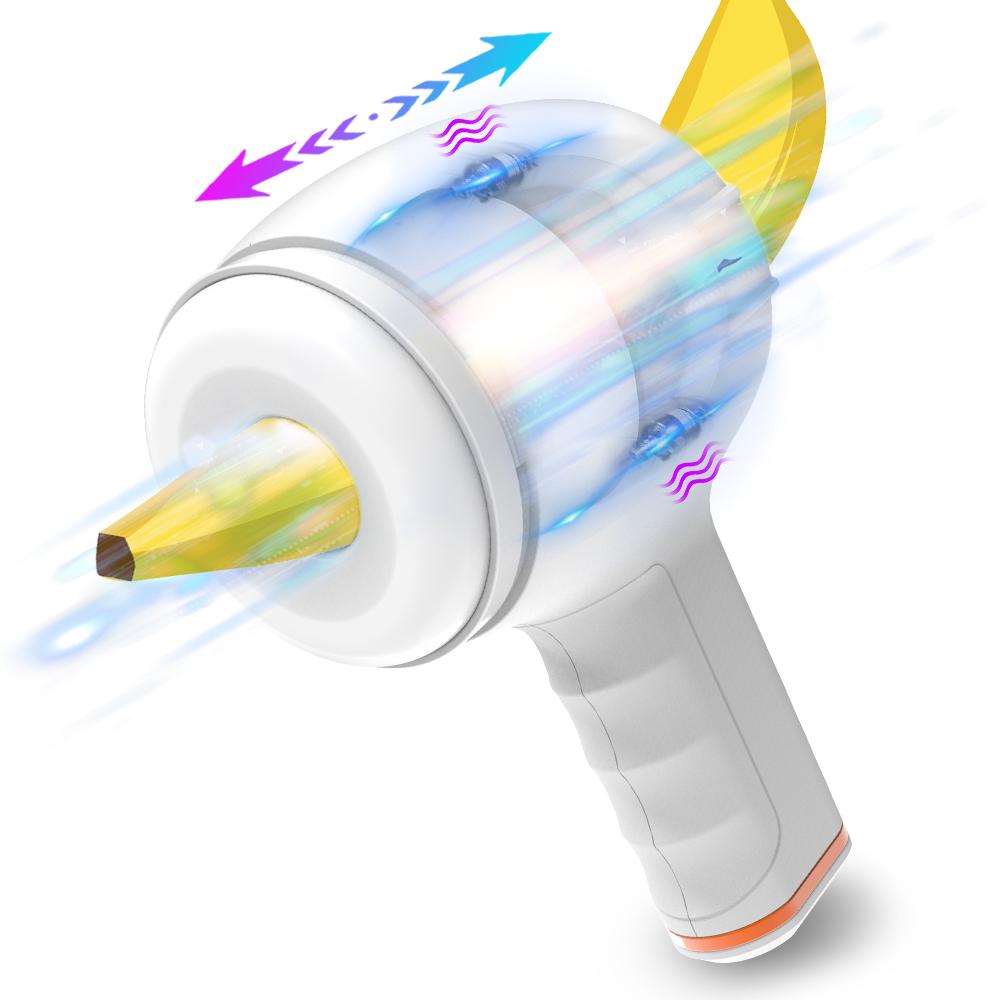  Automatic Telescopic Vibration Hand-free Masturbation Cup For Men