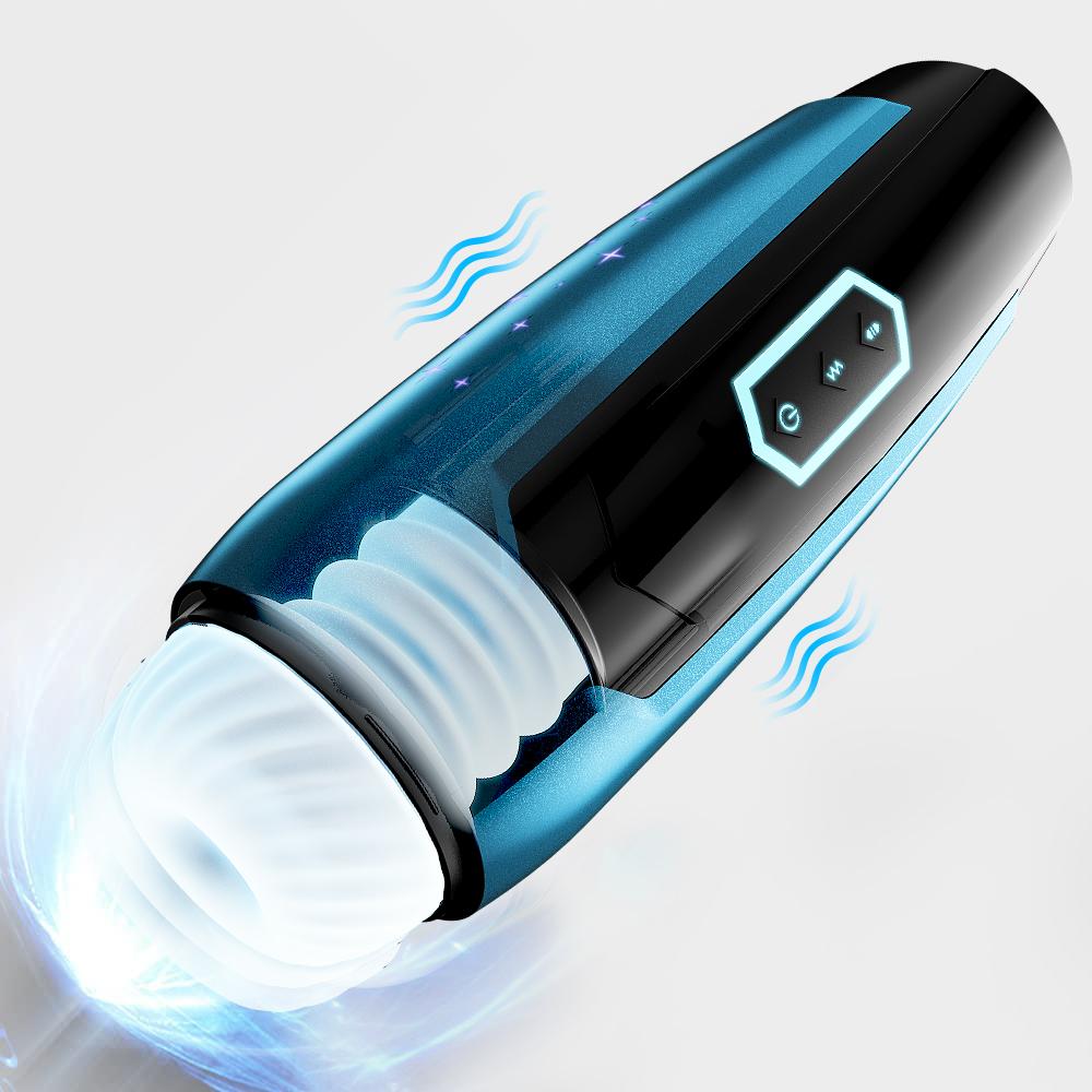  360 Degree Wrapping Sensual Telescopic High-speed Vibration Masturbation Cup For Men