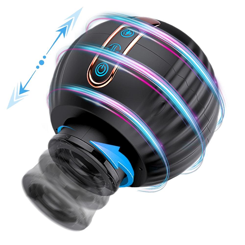 8 Modes Of Thrusting And Rotating With Varied Speeds Telescopic Rotation Masturbation Cup Sex Toys For Men