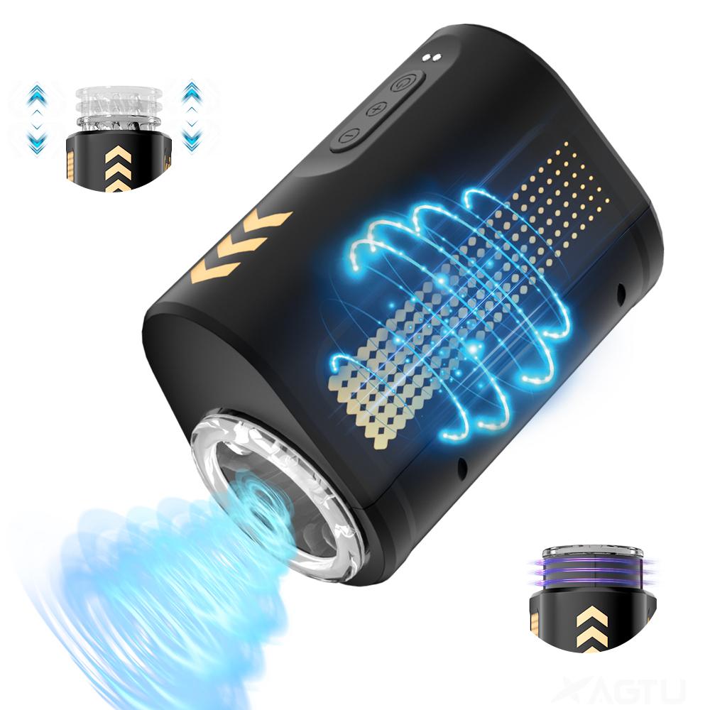 5 Thrusting Rotating Modes Waterproof  Electric Masturbators Vagina Male Sex Machine Masturbator Cup For Men