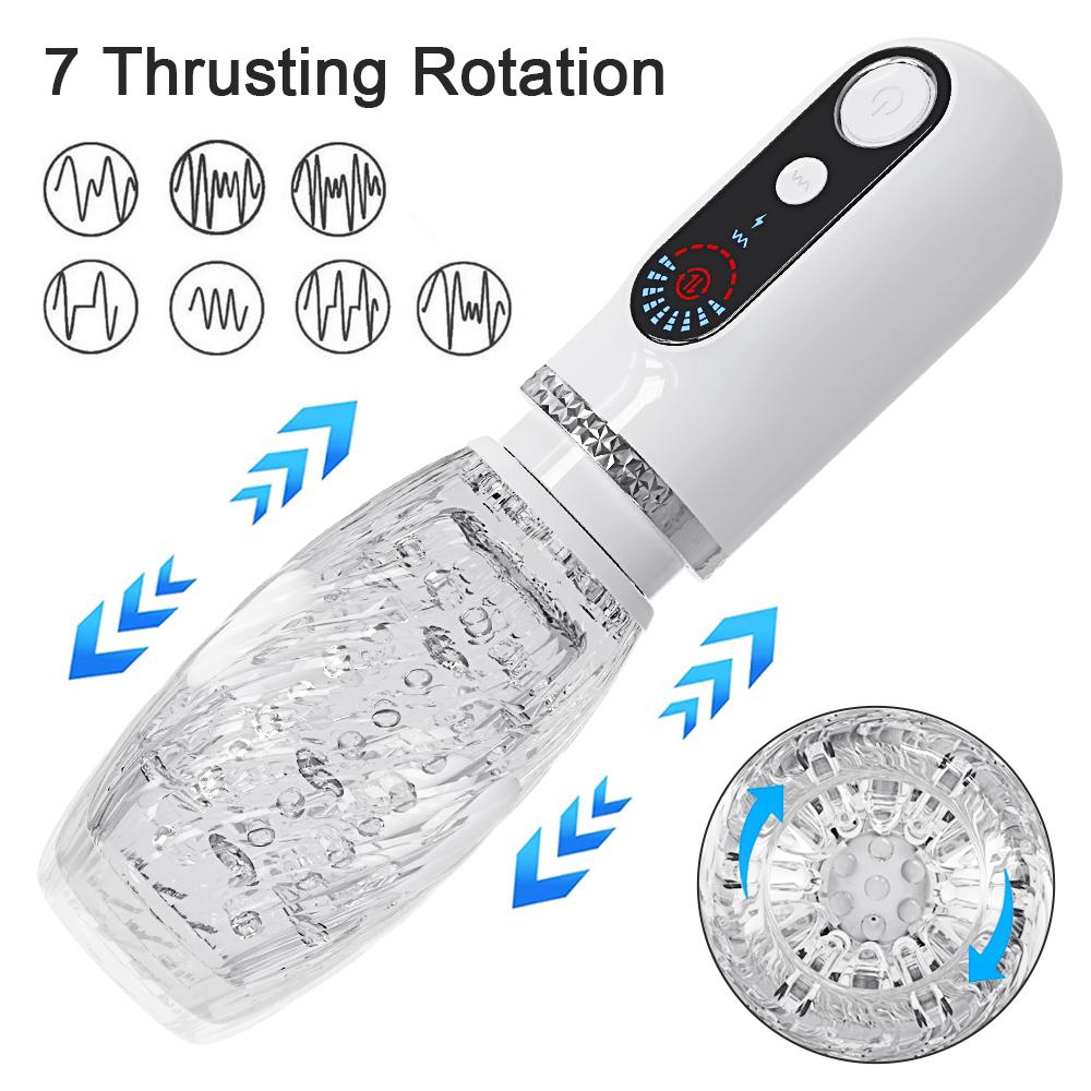   Electric Men Masturbation Cup Rotation Male Masturbator For Man Vibration Masturbation Toys