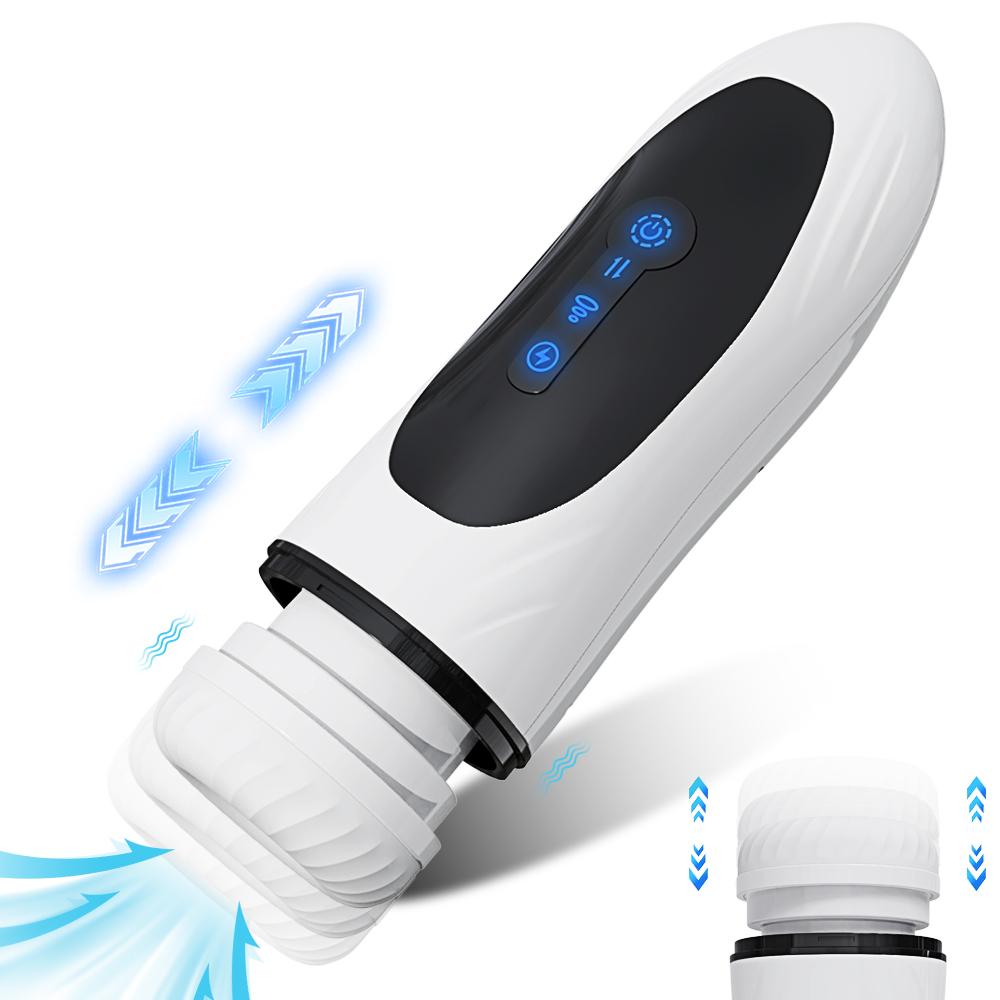 Automatic Telescopic Rotation 7 Frequency Real Sound Electric Sex Toys Male Masturbation Cup For Men