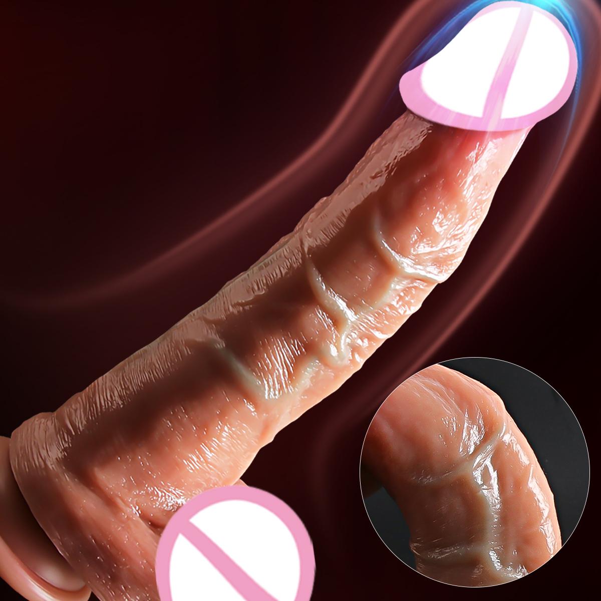 Factory Price Natural Silicone Waterproof Manual Control Adult Female Masturbation Dildos For Women