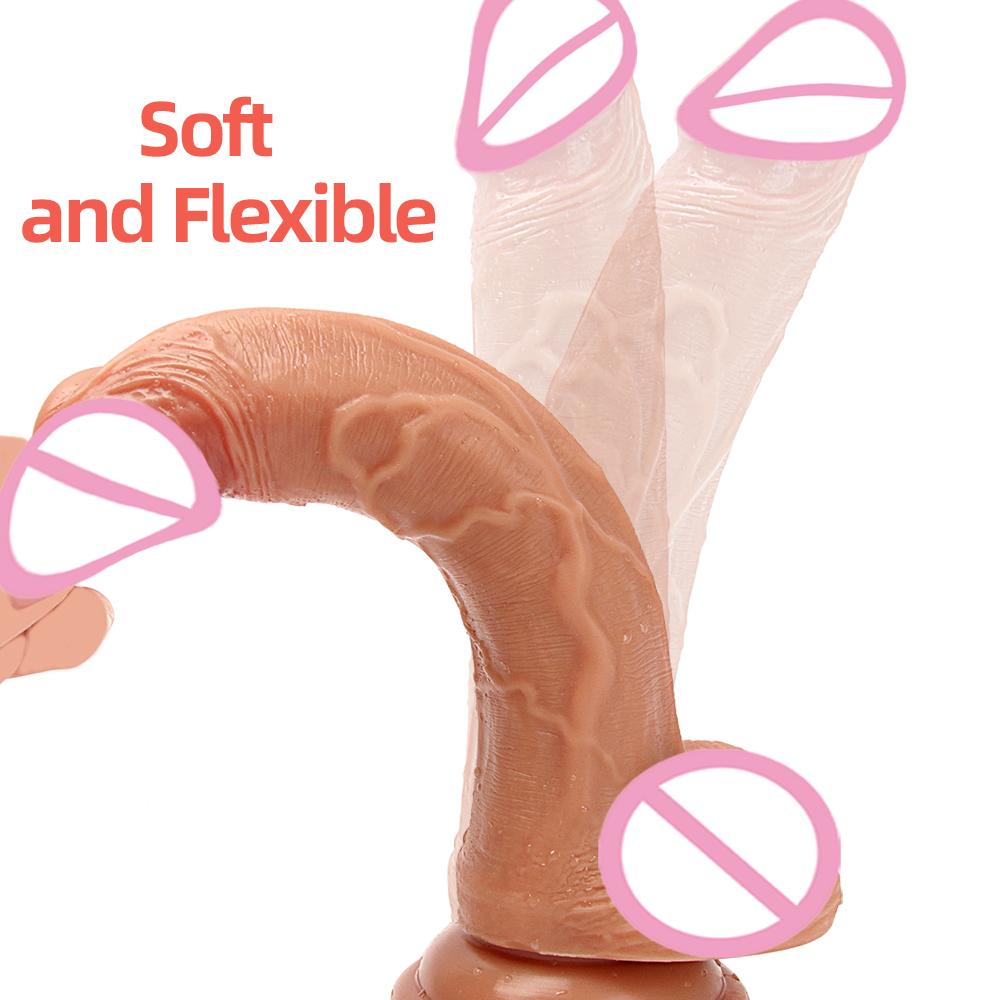 Dropshipping Women&#39;s Bendable Waterproof Clitoral Sucking Silicone Vibrator New Design Sex Toy With Dildo Vibrating Features