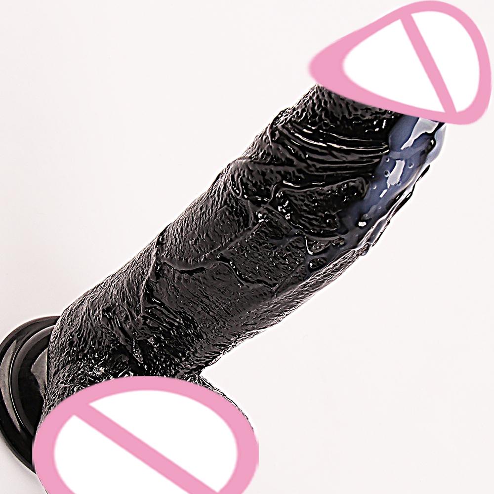 7.32 Inch Simulating Large Diameter Female Masturbation Pvc Realistic Dildo Soft Fleshy Dildo With Strong Texture Dildo