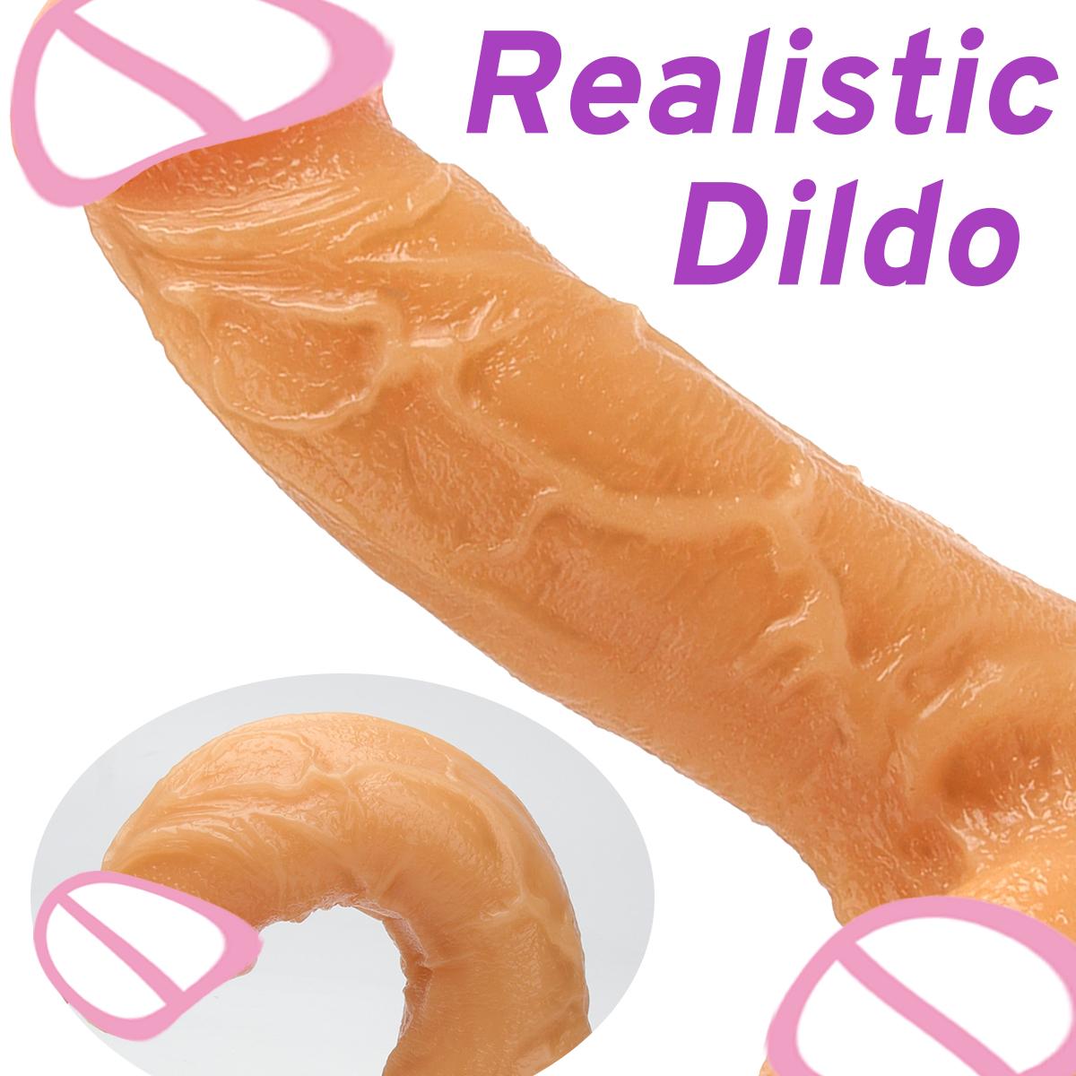 Fat Dick Dildo Penis Sex Toy,Super Realistic Artificial Penis Dildo Clitoral Stimulation With Suction Cup For Women Sex Product