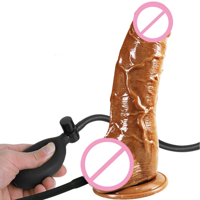 Super Soft Inflatable Dildo Realistic Penis Huge Intimacy Dildos Sex Toys For Women