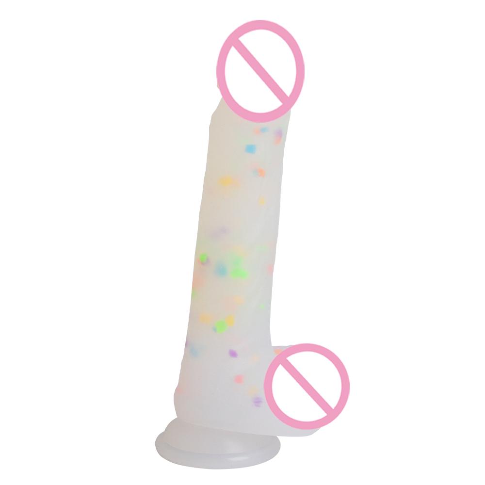 Translucent Soft Jelly Dildo Penis Realistic Silicone Adult Fake Dick Female Vagina Anal Butt Plug Massage Sexy Toys For Womans