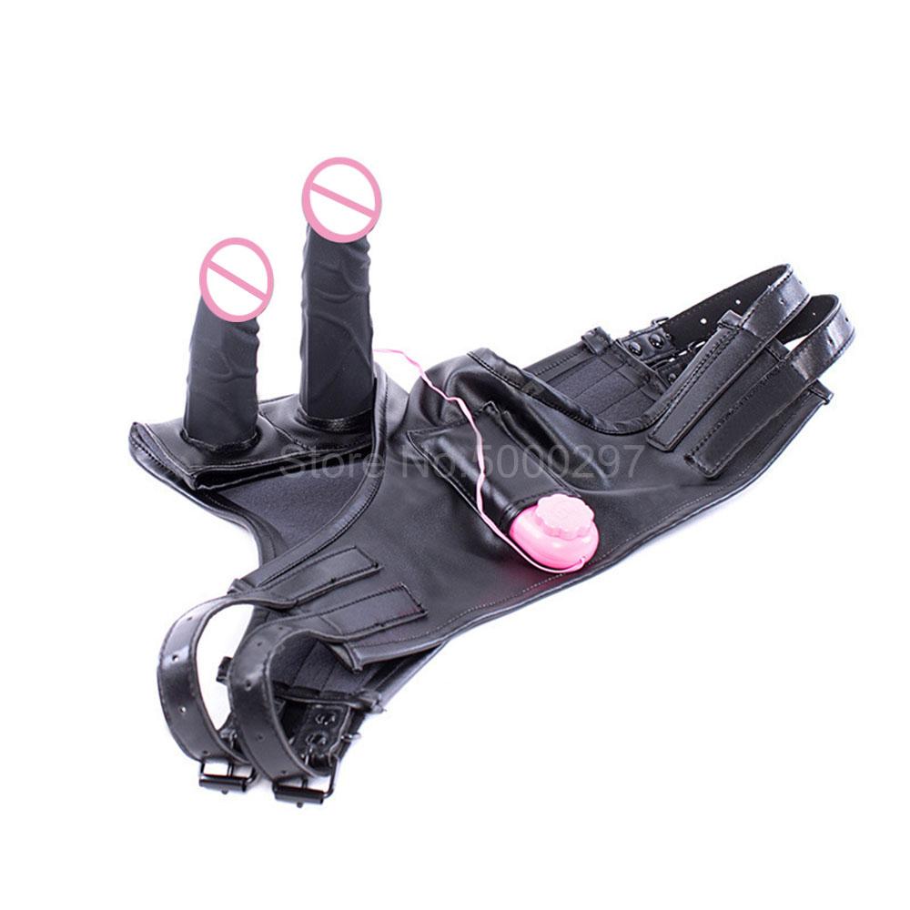 Female Wearable Adult Toy 2 Dildo Vibrator Male Penis Massager Masturbation Vibrator