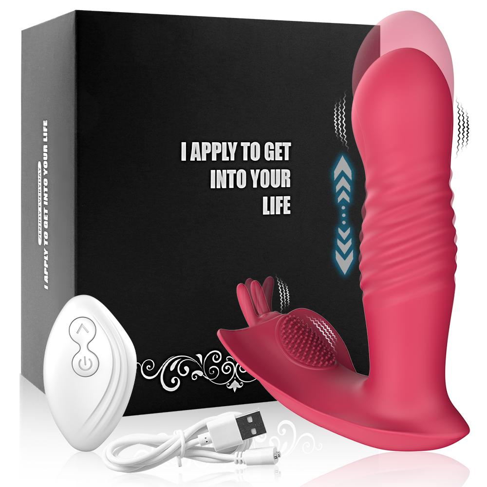 Adult Pleasure Vibrator Panties Telescopic Dildo And G-spot Massage Vibrator Sex Toys