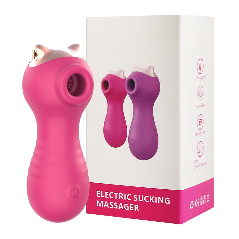 Hot Selling Mini Cat Sucking Vibrator Rechargeable Wand Massager 10 Frequency Female Clitoris Stimulation Sexy Toys For Women
