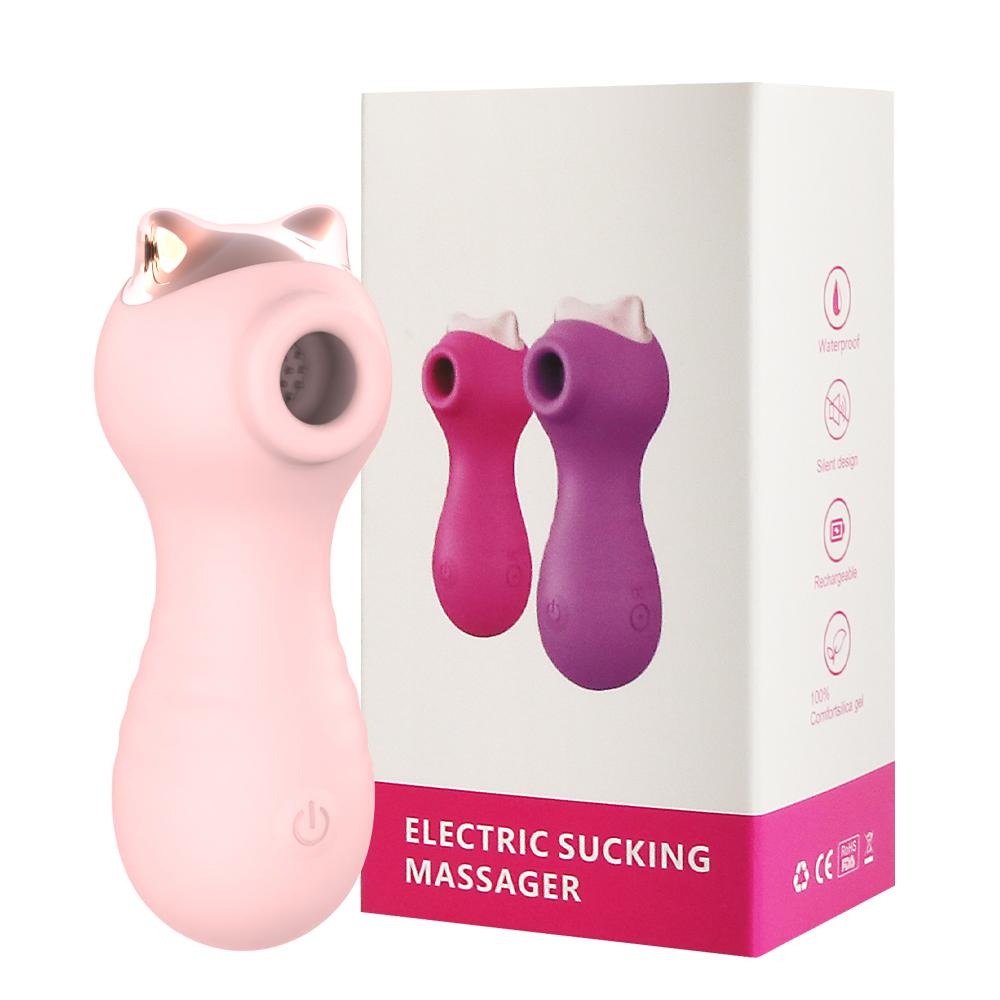 Wholesale Cat Massager Women Nipple Sucking Vibrator With 10 Suction Vibration Clitoral Stimulation Adult Sex Toys For Female