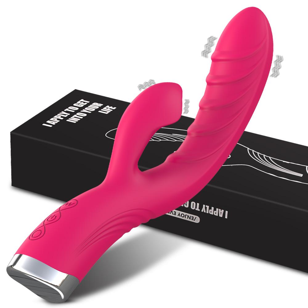 Powerful Vibrator For Women 2 In 1 Clitoris And G-spot Stimulator Dildo Vibro Wand Sex Toys Female Masturbation Adults Sex Shop