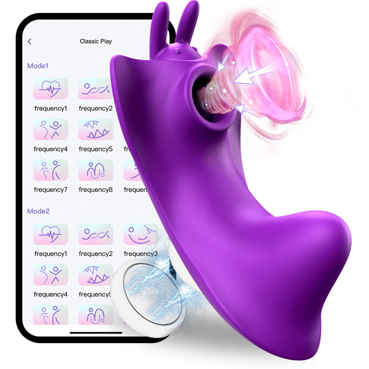 Fairykiss App Remote Control 9 Suction Vibration Mode Female Wearable Vibrating Massager Panty Women Vibrator Sex Toys For Man