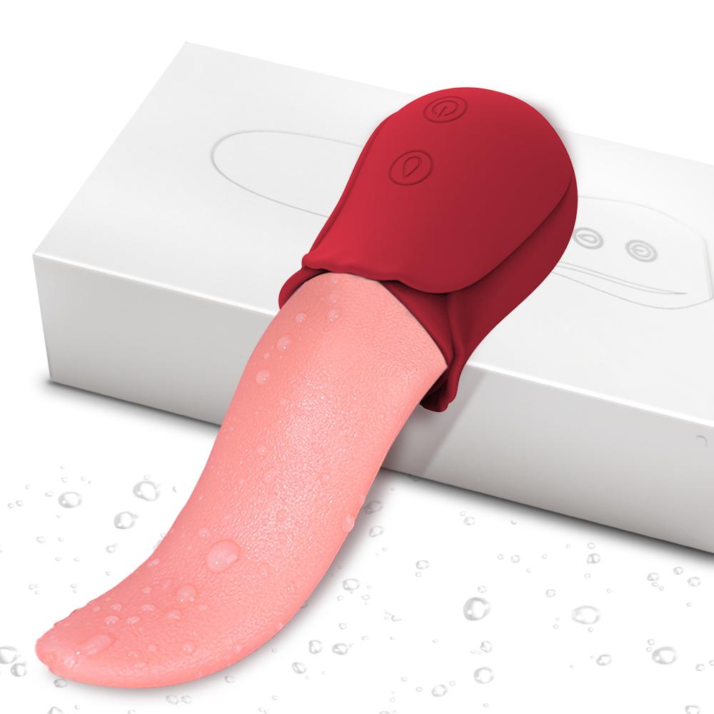 Rose Sucking Vibrator For Women Realistic Tongue Licking Clitoral Stimulation Stimulator Vibrators Female Sex Toys For Women