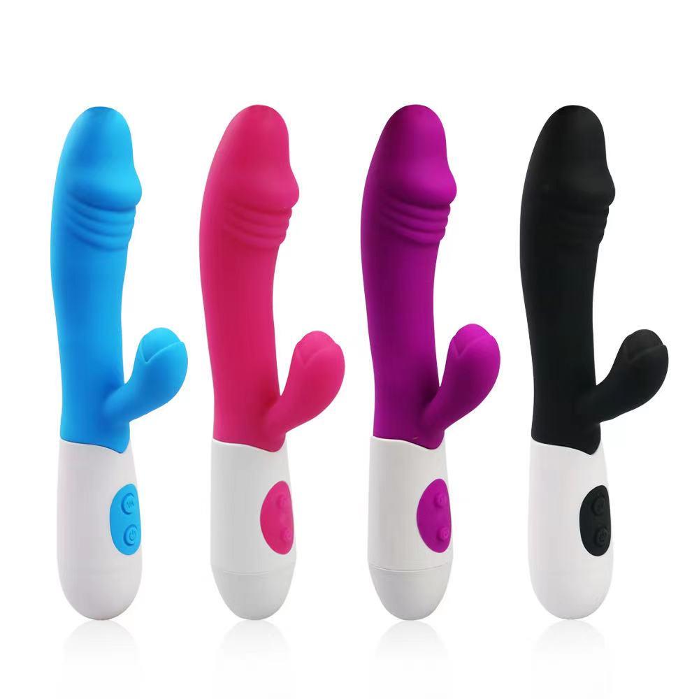 G Spot Dildo Rabbit Vibrator For Women Dual Vibration Silicone Waterproof Female Vagina Clitoris Anal Massager Sex Toys Shop