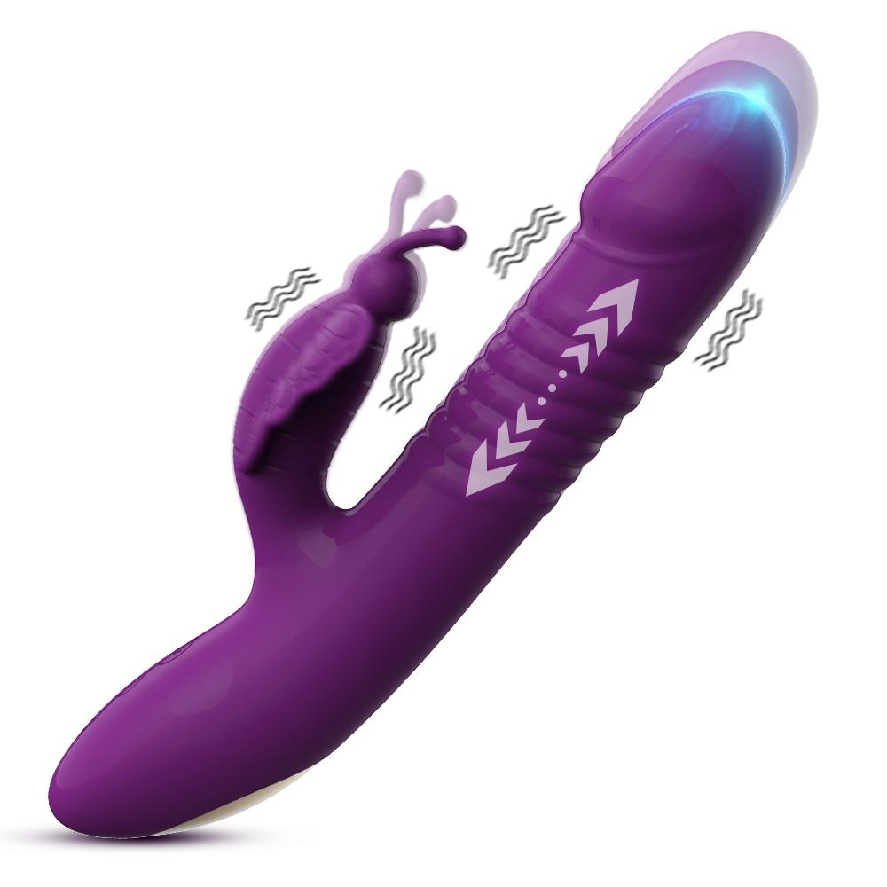 New Style Women Vibrator Rechargeable Massager Thrusting Dildo Low Noise Female Toys Clitoris Stimulator For Couples Adult
