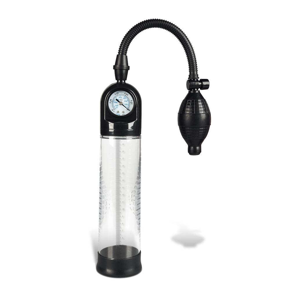 Hand Free Enlargement Penis Pump With Gas-pressure Meter For Male