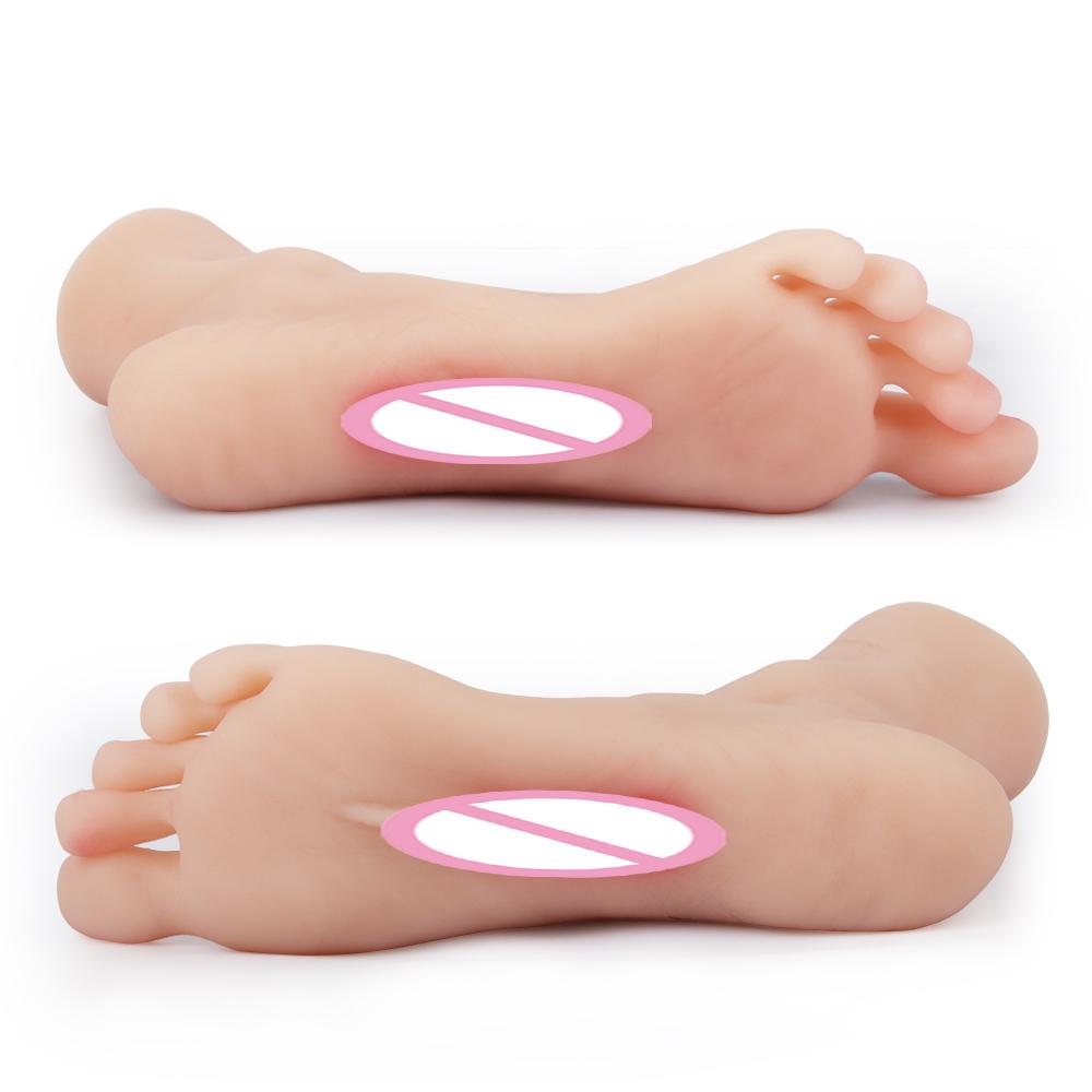 New Design Silicone Pussy Fetish Foot Masturbation Sex Toy For Male Masturbator Inside Vagina Lifelike Female Feet