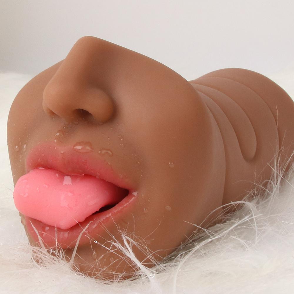 Realistic Deep Throat Male Silicone Masturbadores Masculinos Sex Toys For Men Artificial Vagina Mouth Anal Erotic Oral Sex Men
