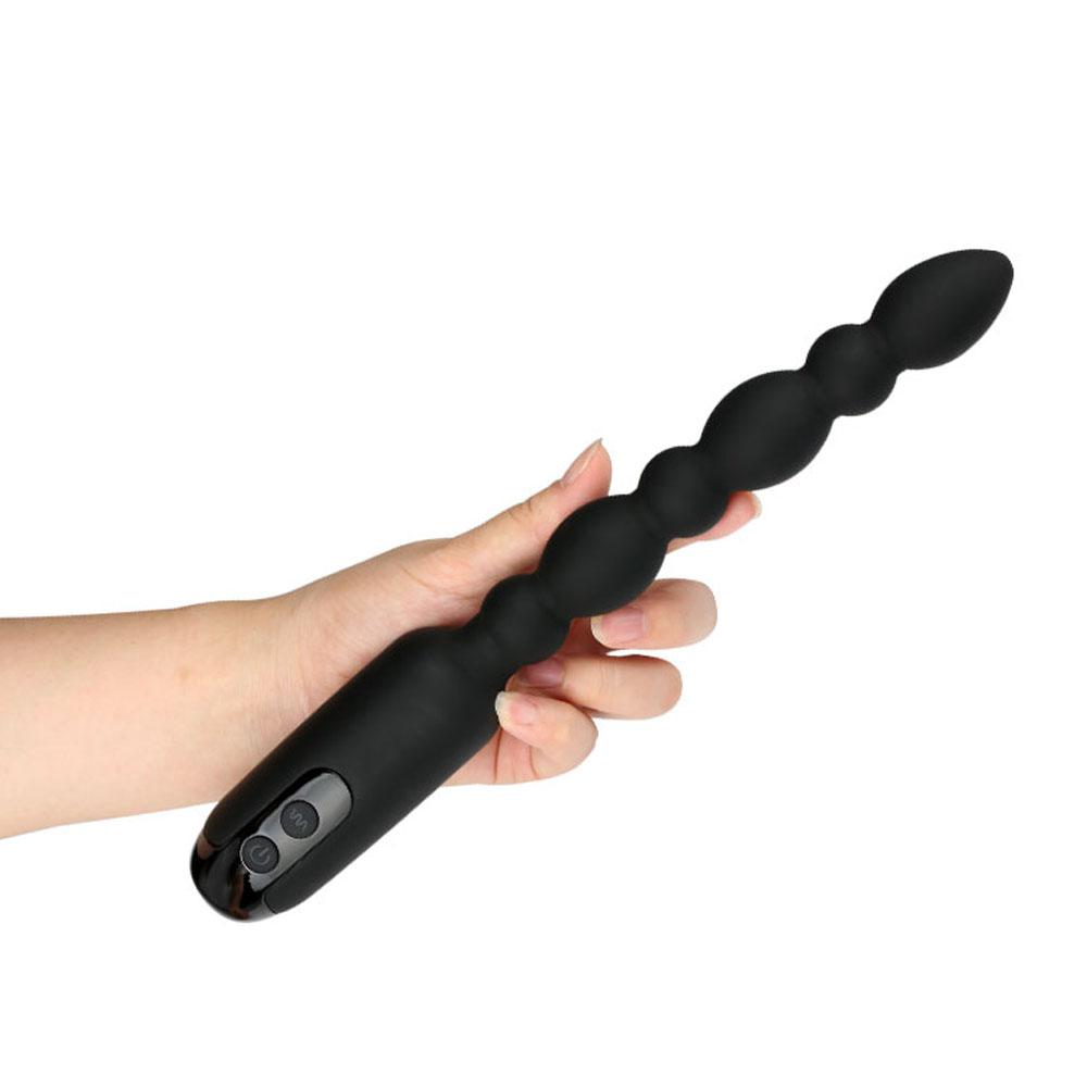 20 Vibration Big Butt Anal Plug Silicone Beads Anal Vibrator For Female Vibration Ass Sex Toys