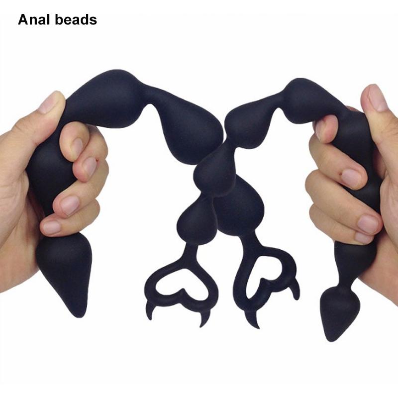Silicone Anal Beads Stimulator Anus Plugs Smooth Vagina Produtos Eroticos Anale Homme Anal Plug Beads