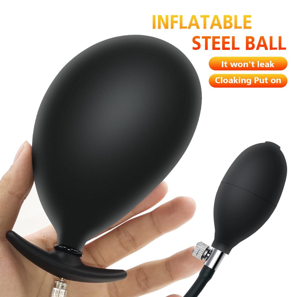 Good Selling Inflatable Thrusting Shock Dilatador Anal Silicone Inflatable Anal Plug Anale Homme Gay Toy