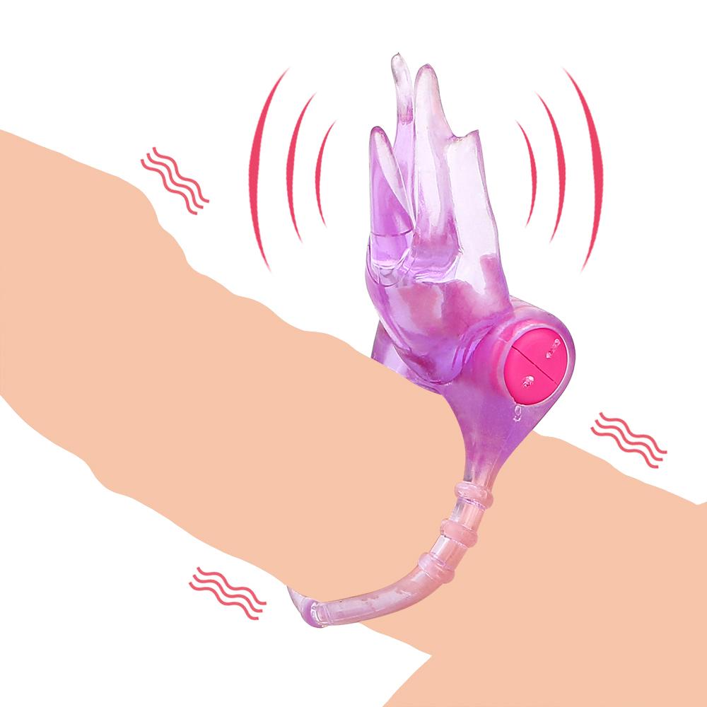 Cock Ring Male Vibrate Penis Cock-ring Vibrator Clitoris Stimulate Delay Ejaculation Sex Toy For Couple Men Adult Product