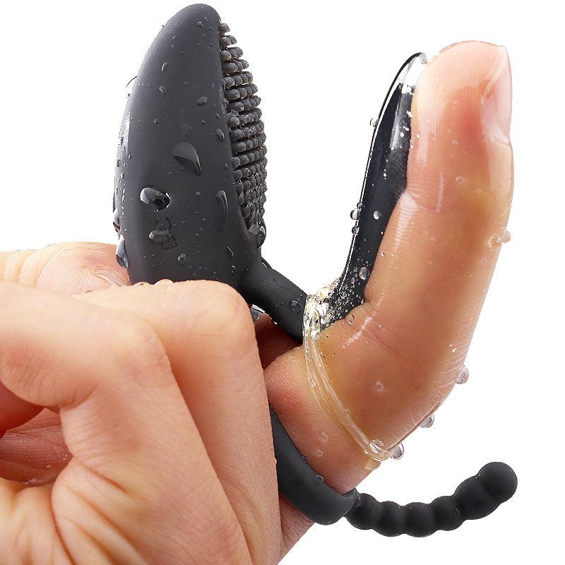 Finger Vibrator Sex Toys For Men Mini Clitoris Stimulator Vibrator Penis Vibrating Ring