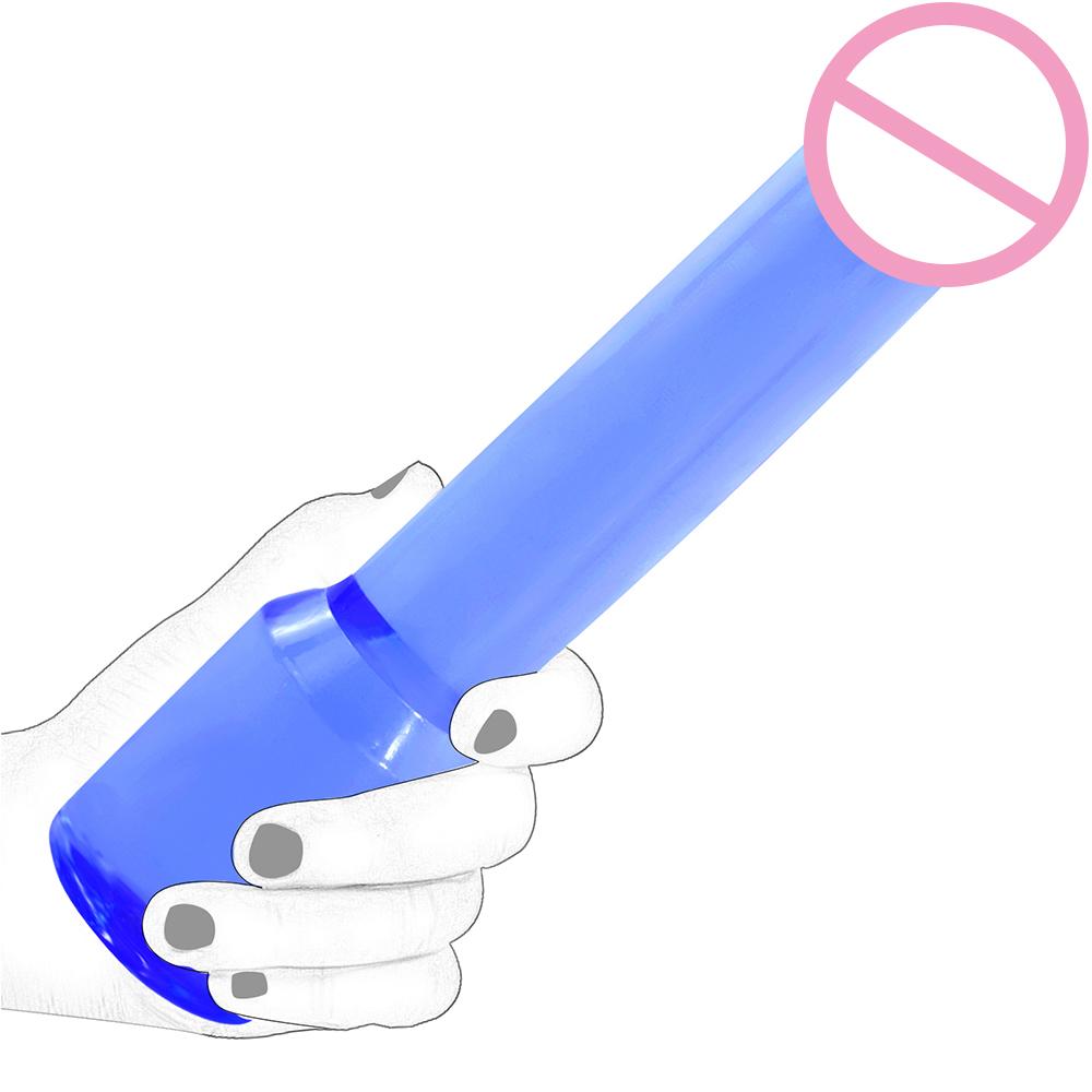 Wholesale Lifelike Hand Play Blue Realistic Soft Jelly Dildo Female Masturbation Anal Plug Sex Toys For Women Gay Beginner