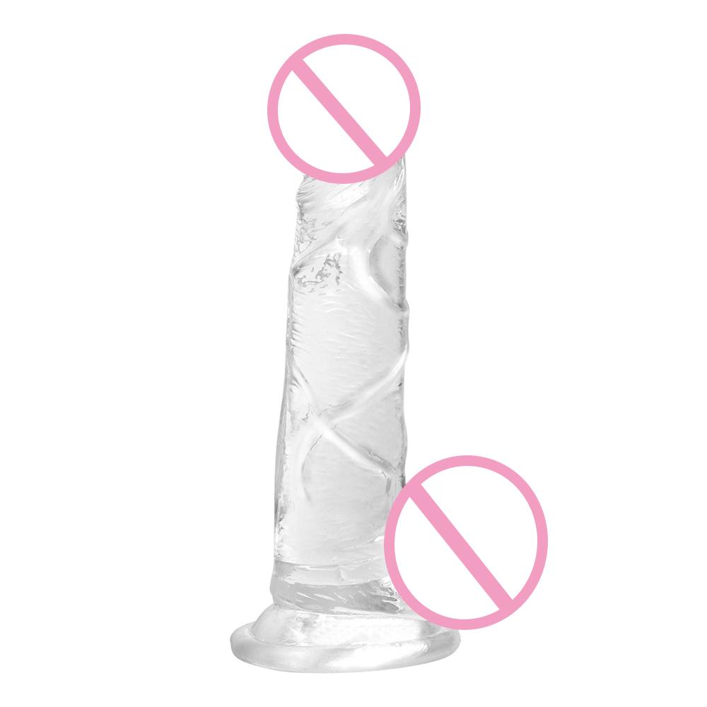 Hot Sex Toys Male Artificial Penis Jelly Dick Cock Realistic Sex Male Dildo Rubber Silicone For Women Love