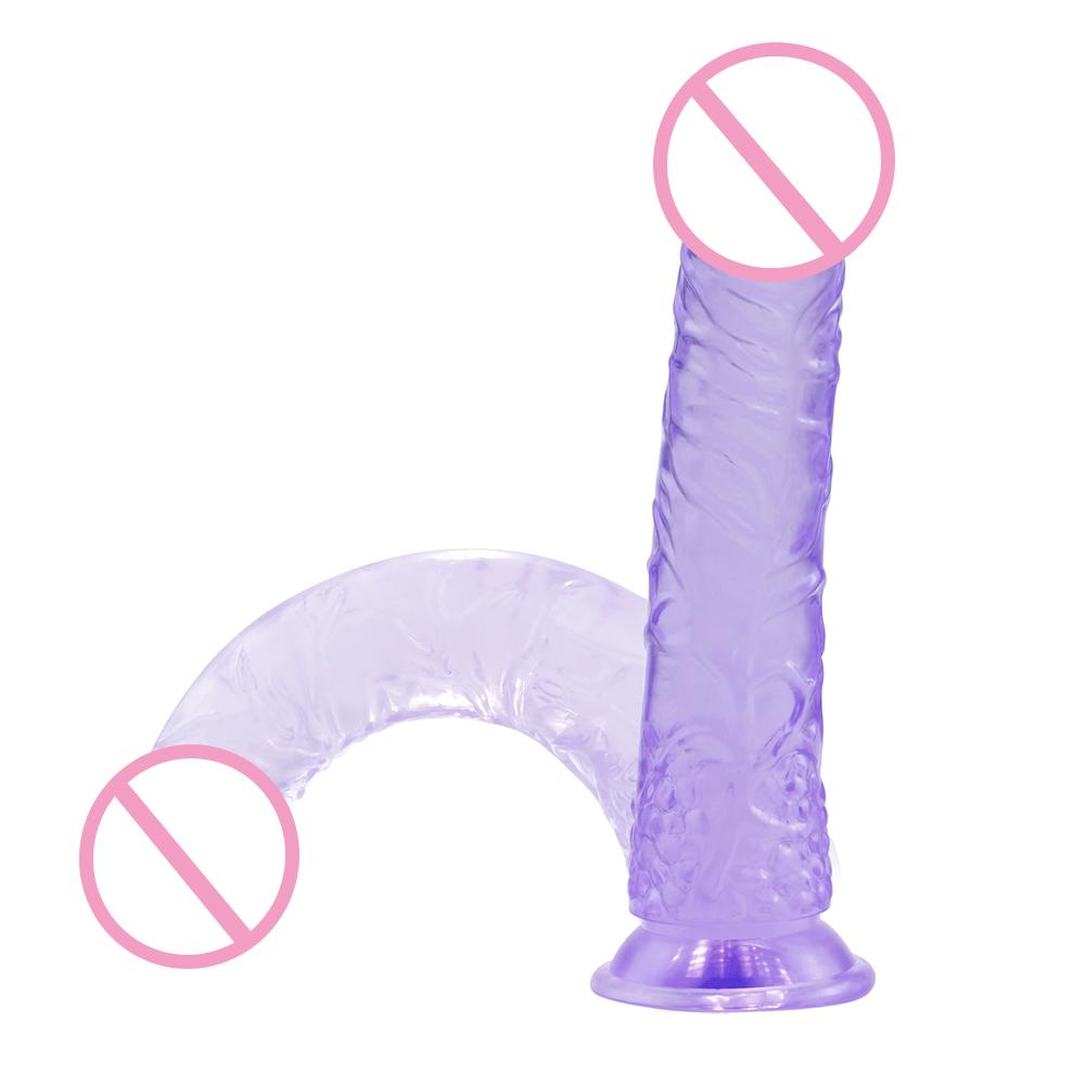 Jelly Huge Dildo Suction Cup Anal Penis Realistic Penis Clitoral Stimulator Sex Toys For Women Female Masturbator
