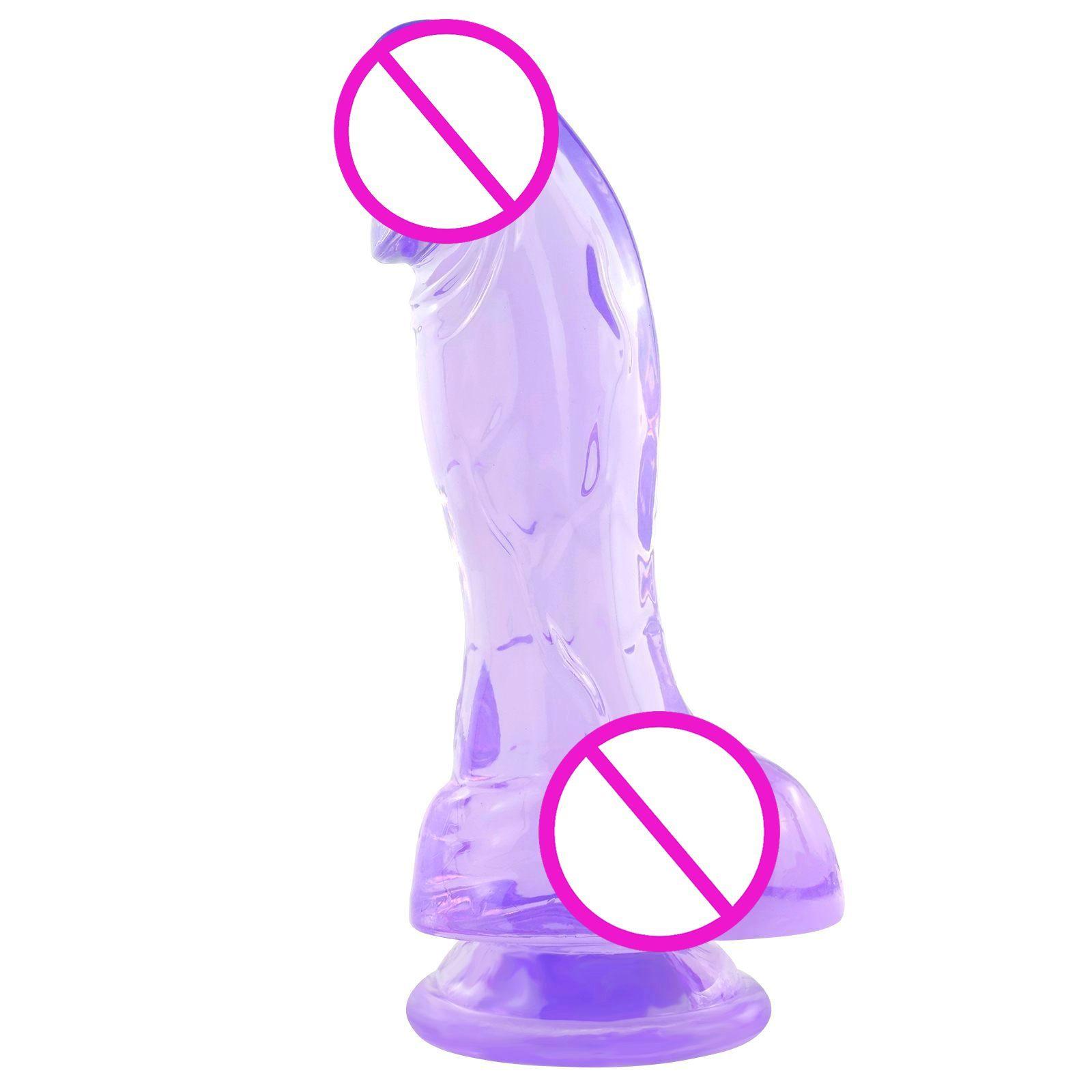 3colors 4sizes Realistic Jelly Dildo With Strong Suction Cup Vagina G-spot Stimulation Penis Adult Sex Toy For Women Men