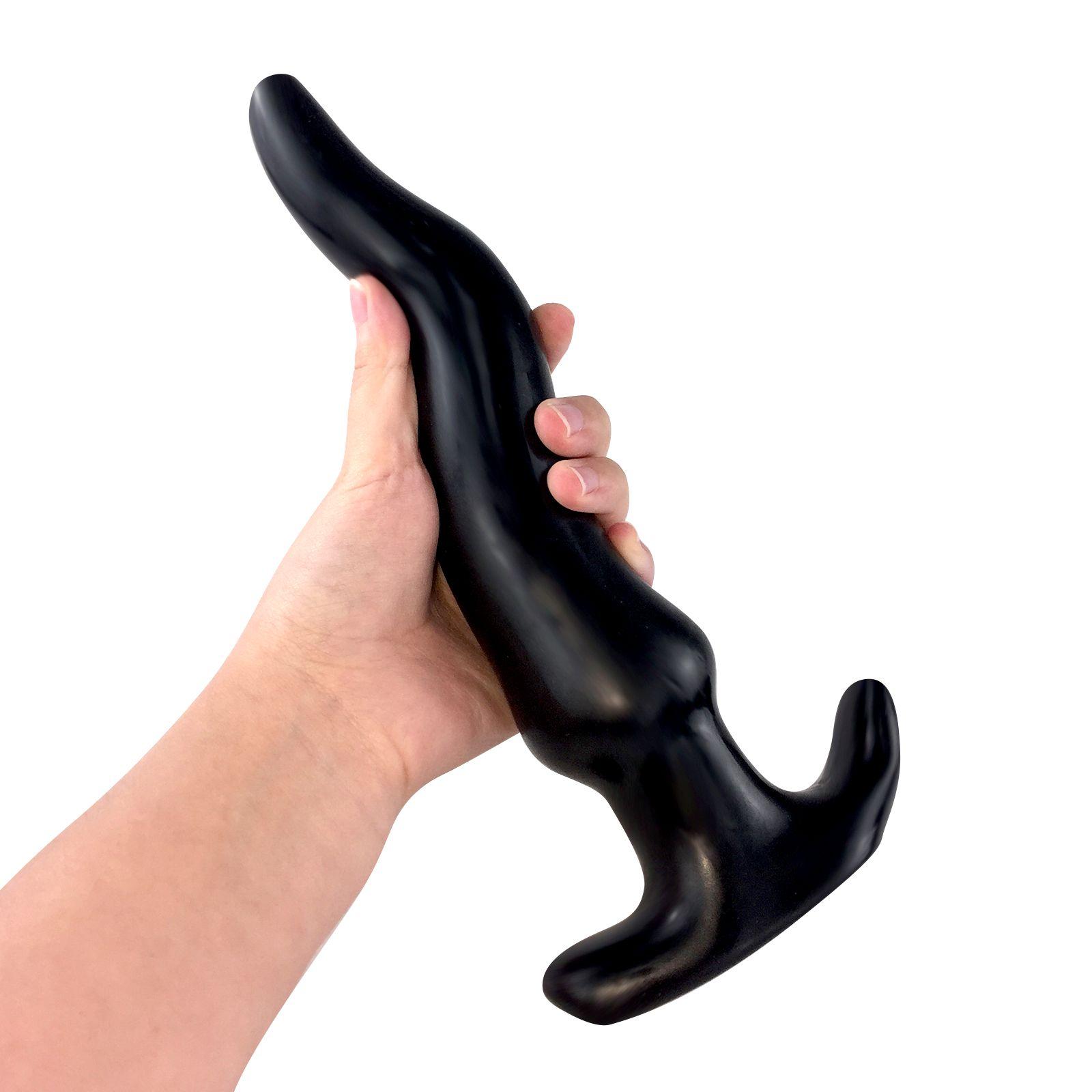 15-25cm Super Long Crooked Finger Anal Toy Anus Intercourse Whip Butt Plug Sex Toy For Women Men Gay Lesbian Couple Xxx Play