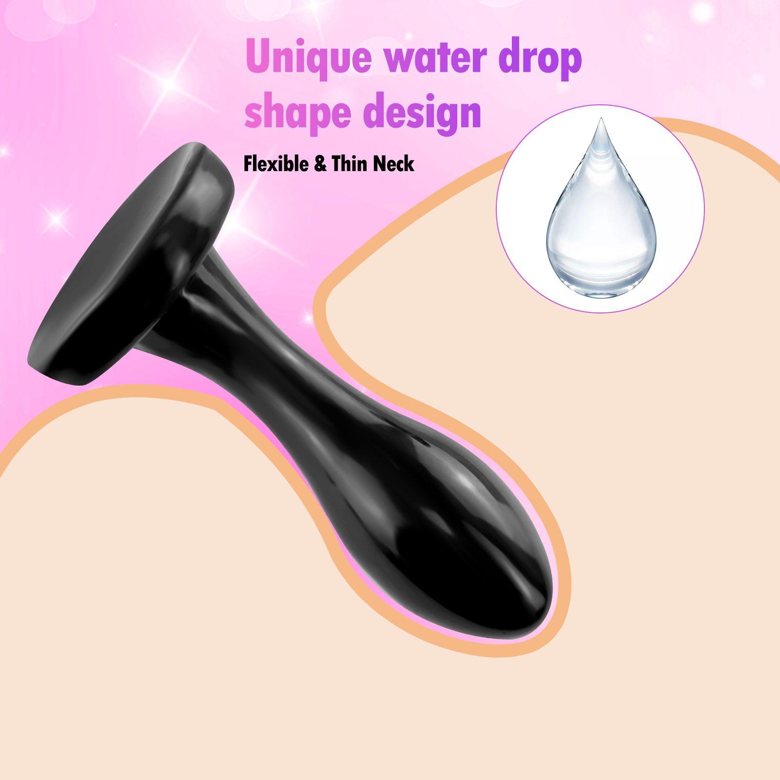 Water Drop &quot;t&quot; Shape 10-16.5cm Novel Dildo Anal Plug Set Butt Plugs Trainer Anus Intercourse Sexy Toy For Men Women And Couple