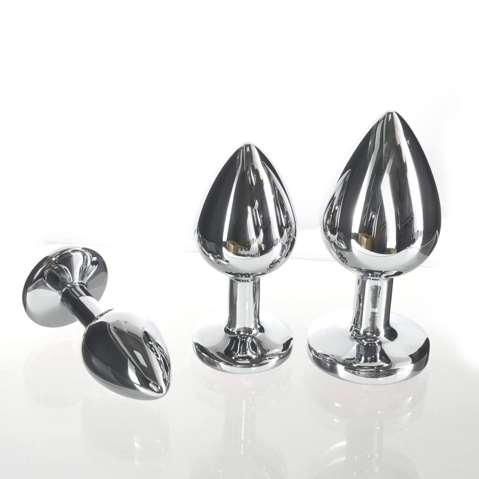 Easy In/out Luxury Jewelry Design Fetish Stainless Steel Anal Butt Plug G Spot Anal Beads Sex Toys For Men Women Gay Lesbian