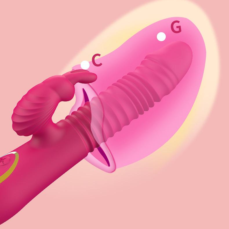 Rabbit Vibrator G Spot Vaginal Stimulator Heating Dildo Vibrator For Women Toys Sex Adult