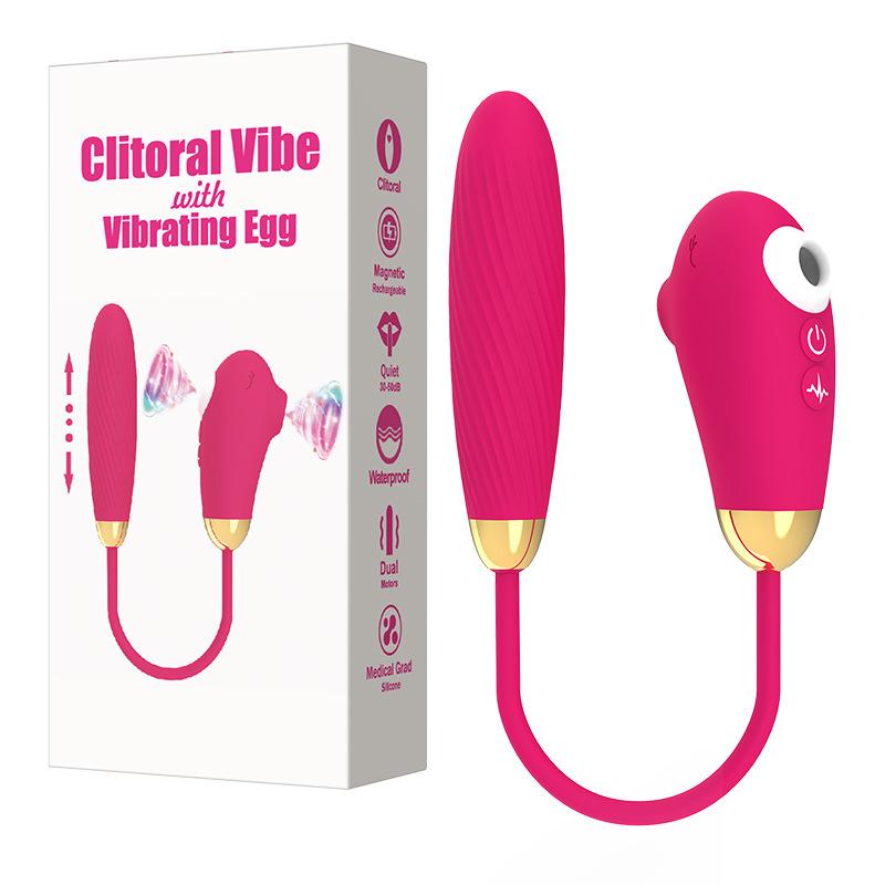 Clitoral G-spot Sucking Vibrator One Click Burst Sucking Vibrating Dildo With Vibrations