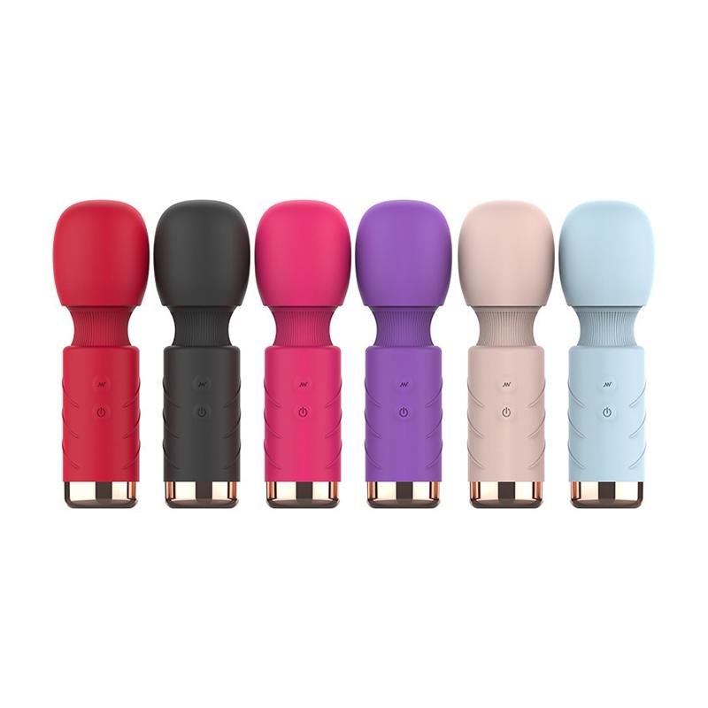 Rechargeable 10 Speed Waterproof Mini Av Wand Vibrator Women Sex Toy Clitoris Dildo Vibrator