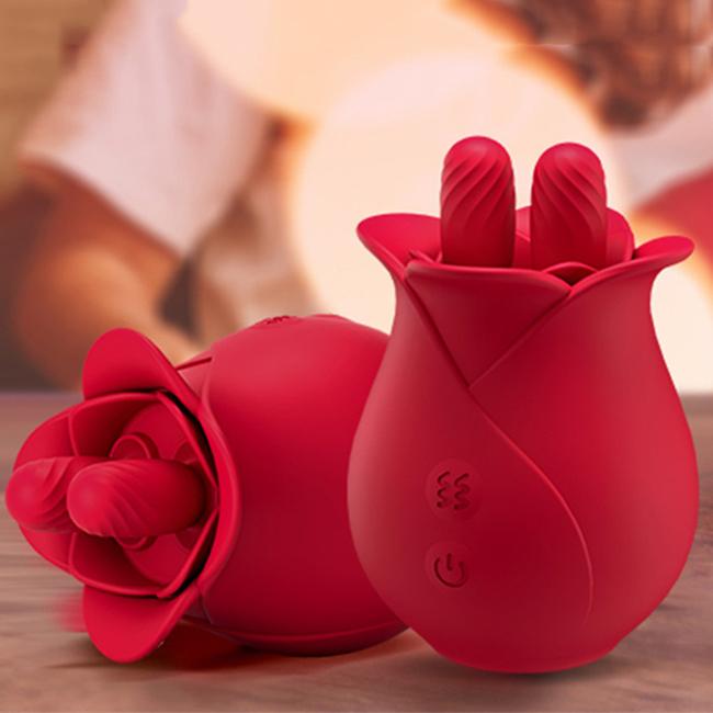 Manufacturer Women Vibrator Adult Sex Toys Rose Flower Red Suction Vibrator Sex Toy For Women